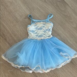 Weissman Light Blue and Cream Tulle Ballet Dress